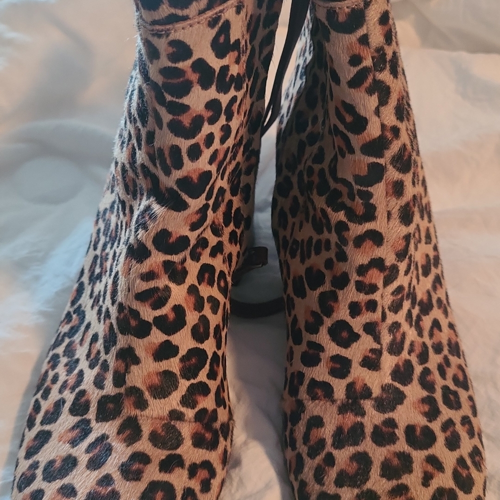 Toms Leopard Print Ankle Boots